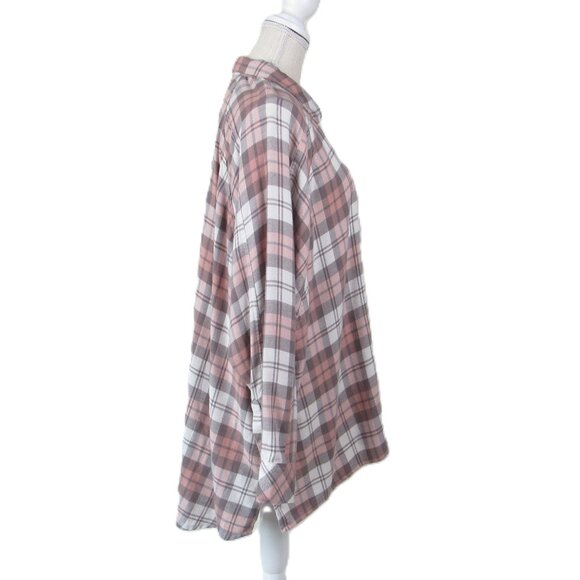 Urban Outfitters Shirt Women’s L Multicolored Plaid Oversized Style No.003/47 Hi - Picture 4 of 9